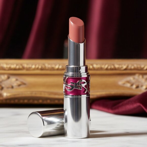 YSL Loveshine Candy Glaze: Showcasing Nude (15) NIB Glossy Shine Lip Gloss Stick - Picture 2 of 2